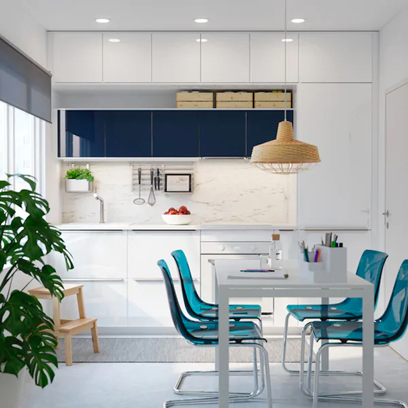 Cucine IKEA RINGHULT bianco lucido.