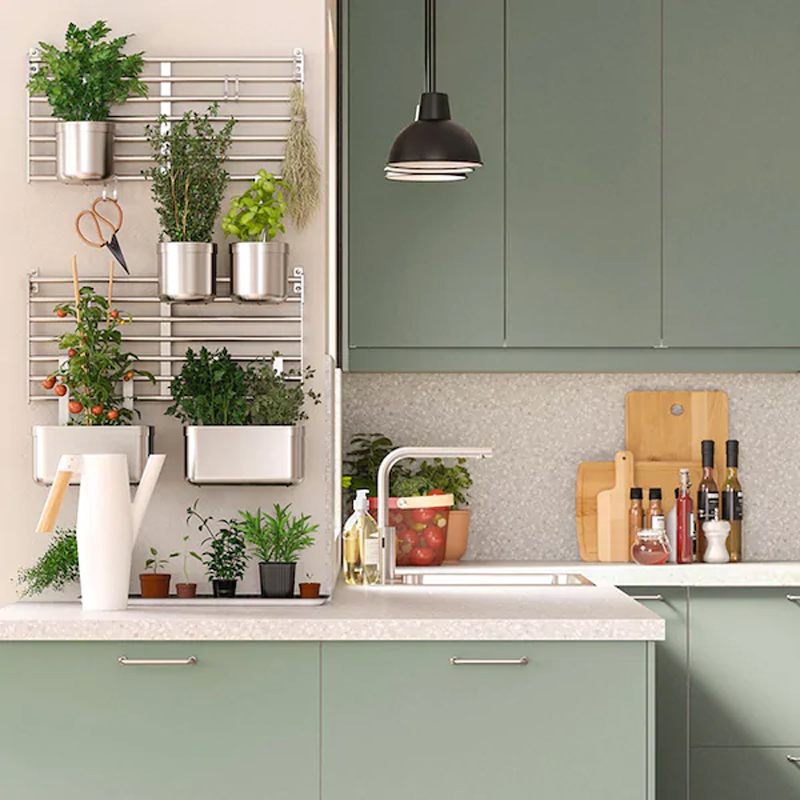 La cucina IKEA BODARP grigio verde​.