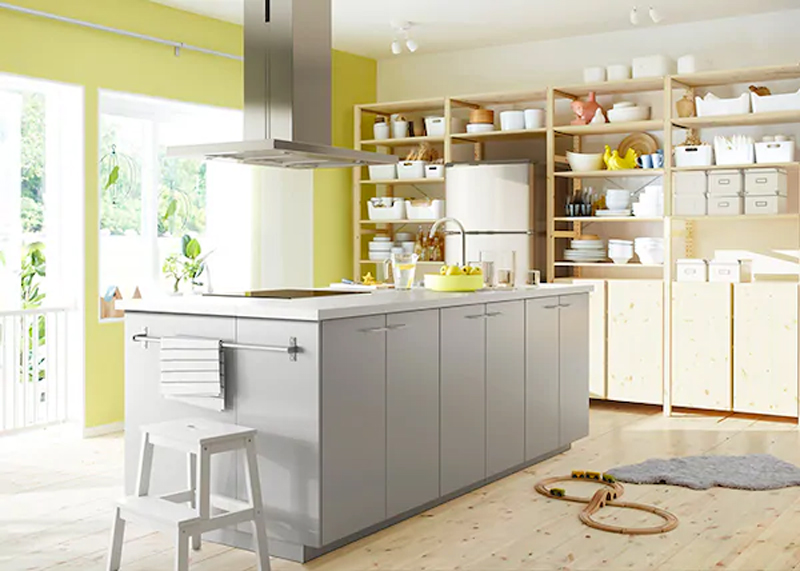 Modelli cucine VEDDINGE grigio opaco.