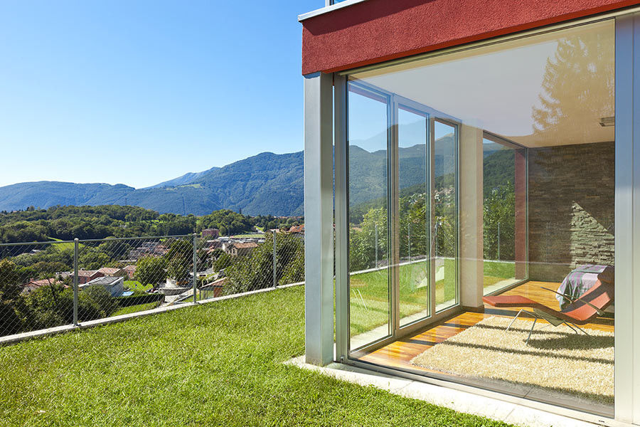 Splendida veranda con zona relax.