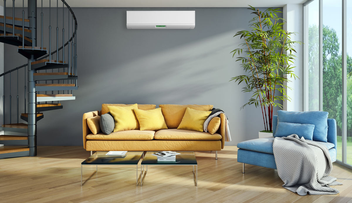 Condizionatore split fisso con sistema inverter.