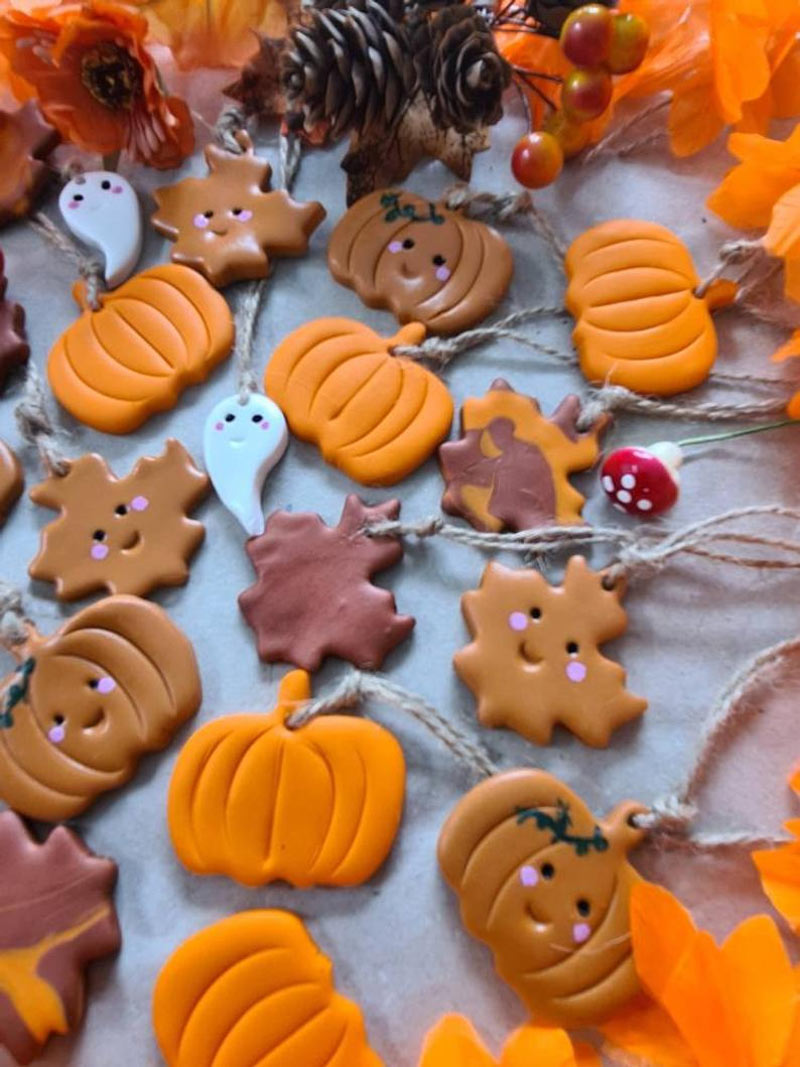 addobbi per albero autunnale