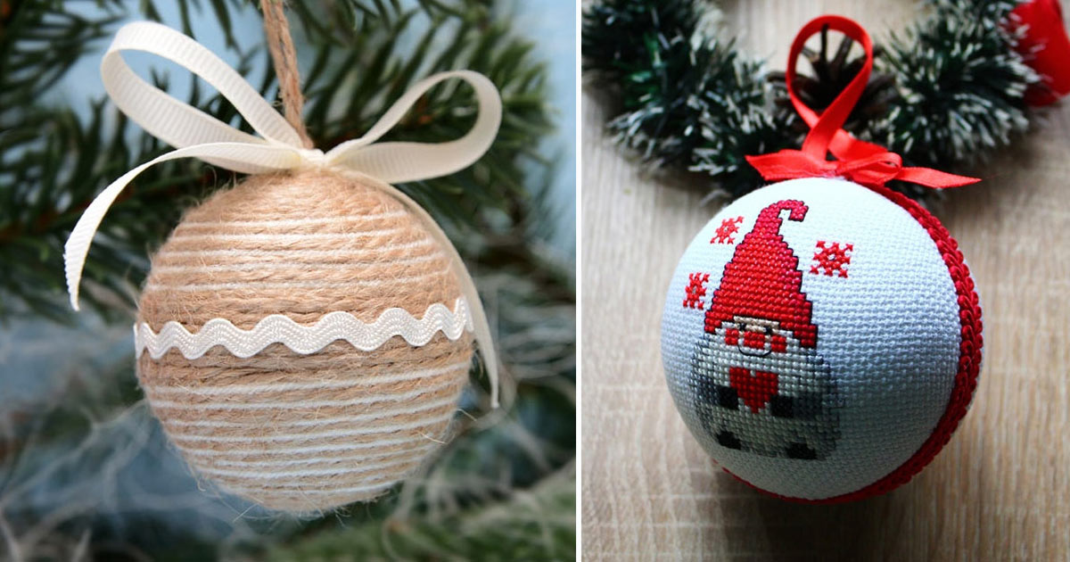 Palline Fai Da Te Per Albero Di Natale Palline di Natale fai da te: 15 idee originali da cui prendere spunto
