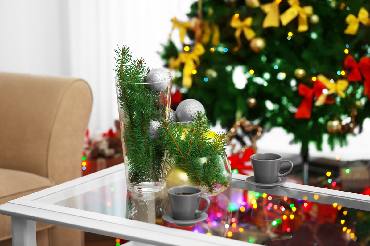 Decorare il soggiorno a Natale