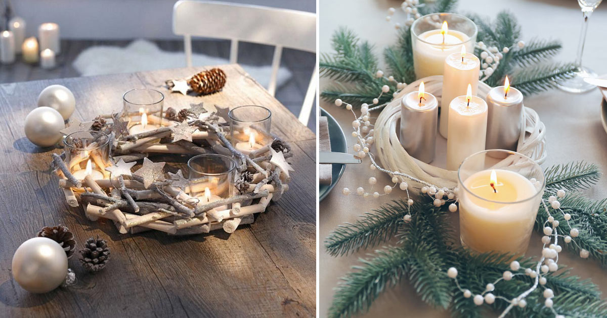 Shabby Chic Centrotavola Natalizi Fai Da Te Centrotavola natalizi in stile shabby chic: 15 idee a cui ispirarvi