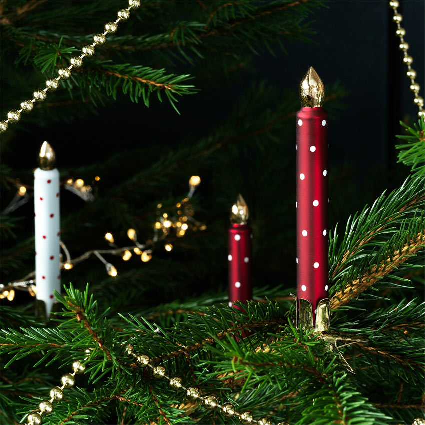 candele per albero IKEA
