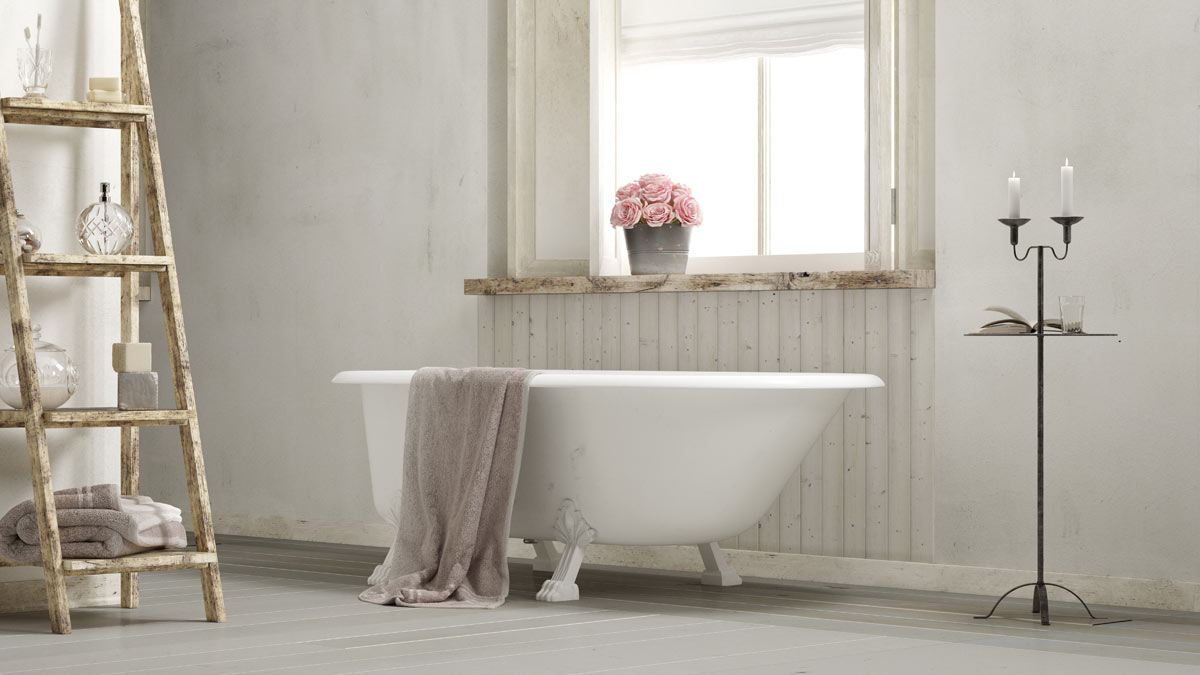 bagno stile shabby