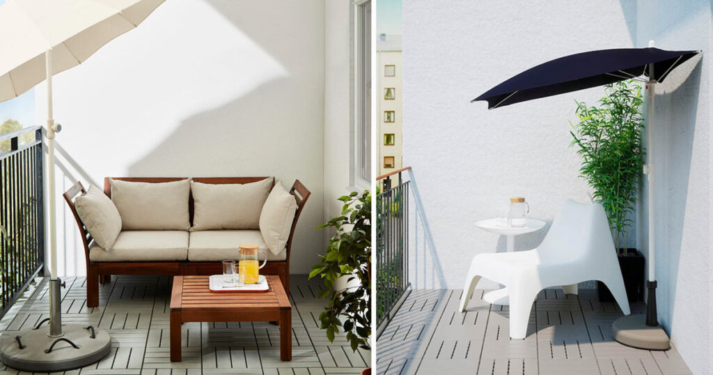 arredare balcone piccolo con ikea