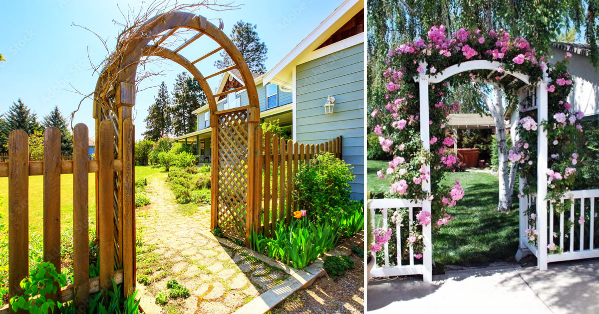 Arco da giardino in legno: ecco alcune idee per abbellire l'esterno