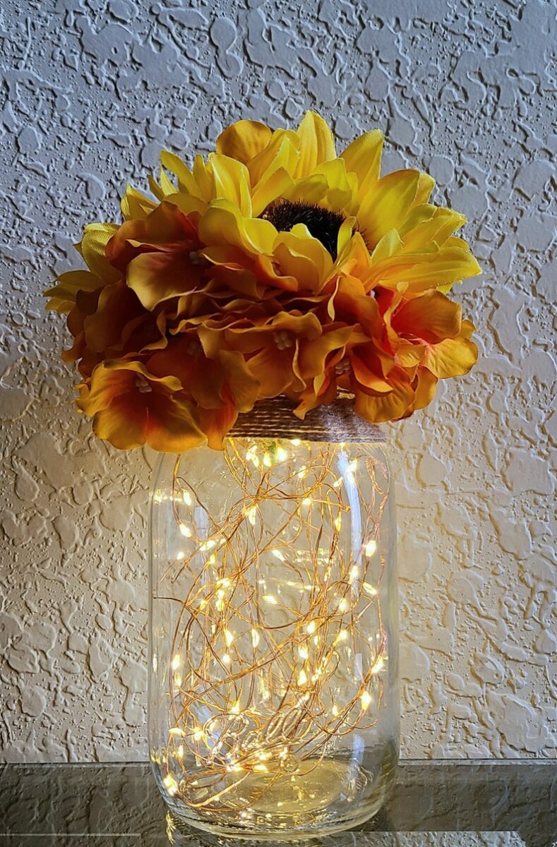 Rustic Fall Mason Jar Luci luccilice Rustic Home Decor image 2